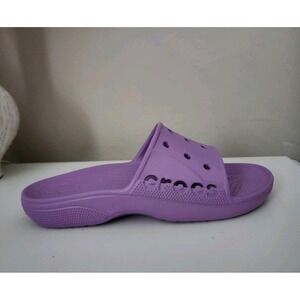 Crocs Iconic Comfort Unisex Adult Sandals Shoes Purple  Womens Sz 12 Men's Sz 10